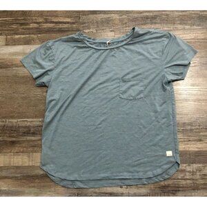 Vuori Tradewind Performance Tee 2.0 Mens Blue Medium T Shirt